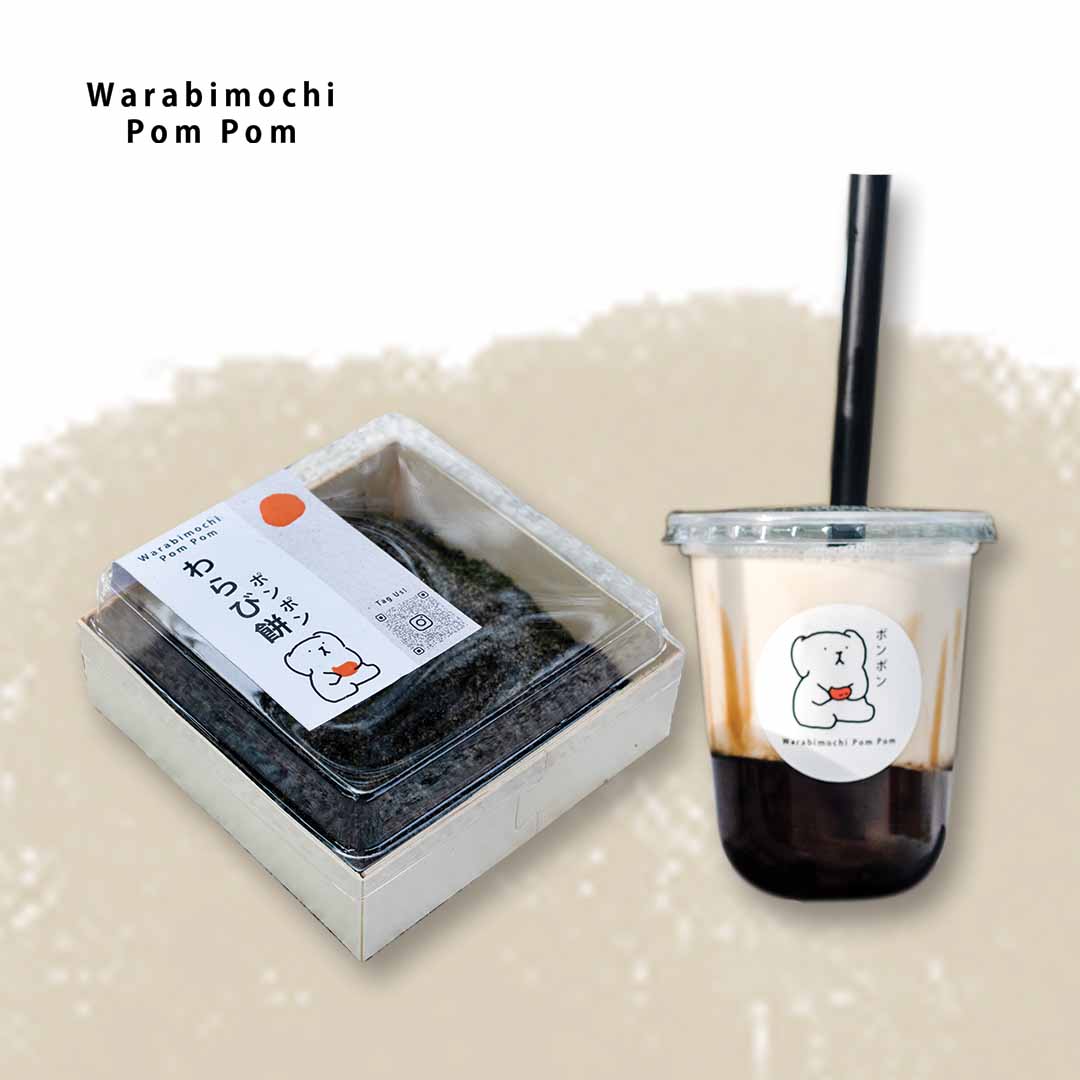 Warabimochi Black Sesame | Kuromitsu Soy Milk Combo