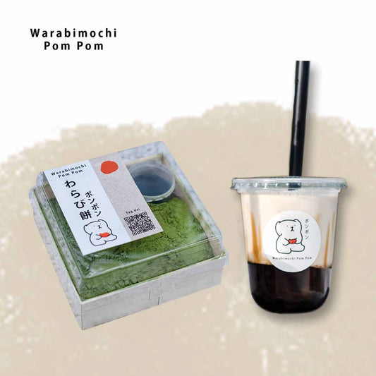 Warabimochi Matcha | Kuromitsu Soy Milk Combo